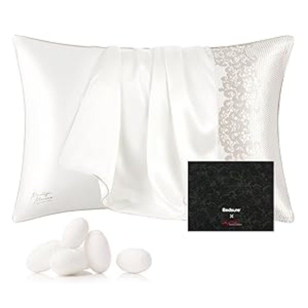 Bedsure x Marilyn Monroe 100% Mulberry Silk Pillowcase for Hair and Skin
